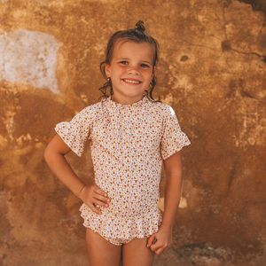 Swim Tee Set Tulip met Ruffles (UPF50+) 122-128