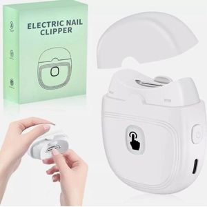 Elektrische Nagelknipper - Wit - Voor Baby's Kinderen Ouderen - Anti-Knijp Anti-Spat