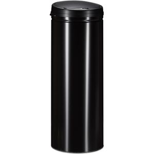 Relaxdays prullenbak - 50 liter - sensor - automatische deksel - staal - 80 x 30 cm - keuken