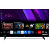 MEDION Full HD TV 100,3 cm (40 inch) (Smart TV, HDR, VIDAA Store, Netflix, Prime Video, Disney+, DAZN, Paramount+, HbbTV, PVR, Bluetooth), MD 840101