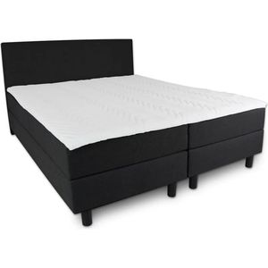 Boxspring Serenity - 80x200 Compleet - Zwart Glad - AVV Matrassen