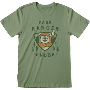 Disney Star Wars - Endor Park Ranger Mens Tshirt - M - Groen