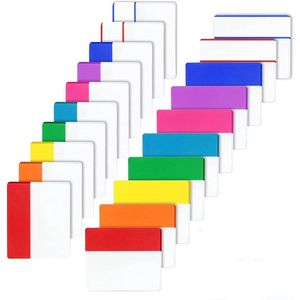 400 stuks transparante zelfklevende notitieblaadjes - Waterdicht - Boekenaccessoires voor school en kantoor (20 sets, 10 kleuren)