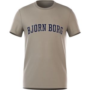 SINGLES DAY! Bjorn Borg - Essential T-Shirt Khaki - Heren - Maat L - Regular-fit