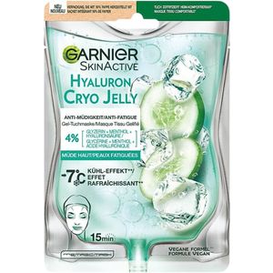 Garnier - SkinActive - Cryo Jelly Gezichtsmasker - Anti-Vermoeidheid - Hyaluronzuur - 1 Gezichtsmasker - 1 stuk