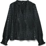 VERO MODA - VMCARLA FOIL V-NECK TOP WVN GA - Blouse - Dames