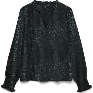 VERO MODA - VMCARLA FOIL V-NECK TOP WVN GA - Blouse - Dames