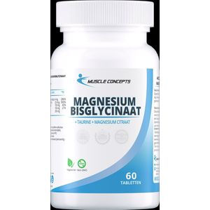 Magnesium Bisglycinaat / Taurine | Muscle Concepts - 60 tabletten