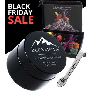 Authentic Shilajit Resin 100% Pure - 90 Gram - Mumijo - 83,47% Fulvinezuur - Gratis Maatlepel - EuroFins Gecontroleerd