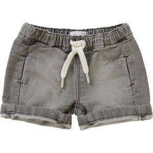 Noppies Boys Short Burke denim Jongens Broek - Light Grey Denim - Maat 74