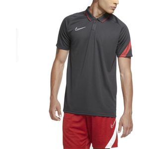 Nike - Academy 20 Pro Dri-Fit - Poloshirt - Antraciet/Rood