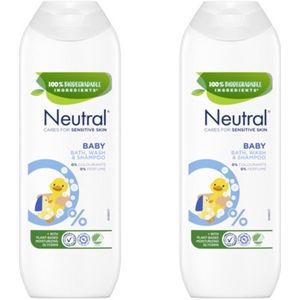 Neutral Baby Bad, Was & Shampoo - Voordeelverpakking 2 x 250 ml
