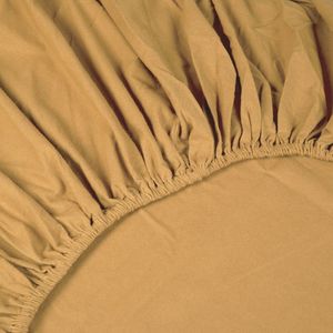 Kayori Showa Hoeslaken Flanel - 140x200cm - Matrasdikte 35 cm - Rondom Elastiek - Goud