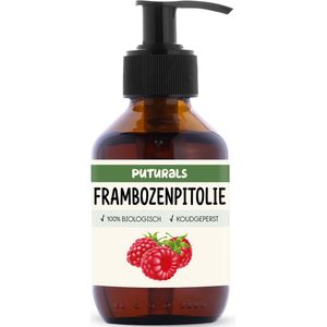 Puturals Frambozenpitolie 100% Biologisch - 150ml - Koudgeperst en Puur - Raspberry Seed Oil voor Huid en Haar
