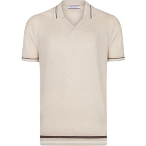Felix Hardy - Polo Shirt - Beige - Korte Mouwen - 100% Katoen