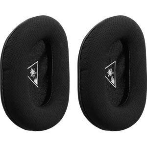 kwmobile 2x oorkussens geschikt voor TurtleBeach Beach Recon 70 koptelefoon in zwart / wit - Voor over-ear hoofdtelefoon