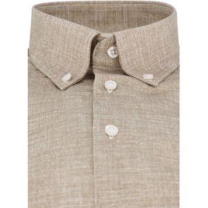 John Miller overhemd mouwlengte 7 beige