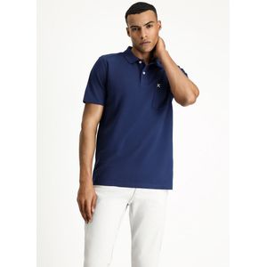 KIGILI Polo Collar Regular Fit Embroidered Cotton T-Shirt