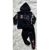 Fan Edition Red Bull Racing F1 Gift Box | Nr. 1 Max Verstappen Fan | 100% bio-cotton | Gift Box includes Jumpsuit - 3 Baby Rompers - Jogging Suit | Ideaal kraamcadeau voor de F1 Fan | Maat EU62/68