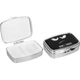 Pillendoosje - Klein - 5,5 x 4 x 1,5 cm - Drukslot