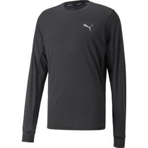 PUMA RUN FAVORITE LS TEE M Heren Sportshirt - Zwart - Maat L