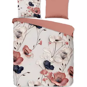 Snoozing - 2-persoons - Flanel - Groen - Flessenhals instopstrook