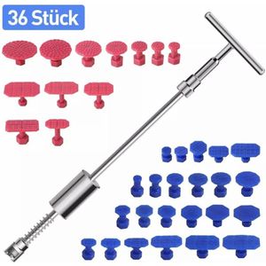 Deukreparatiegereedschap - 36x Deukverwijderaar - Auto Deuk Reparatie Gereedschap Set Deuklifter Deukverwijderaar - Gereedschap voor het repareren van deuken in auto's - trekstang voor het repareren van deuken