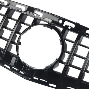 Grille - Voor Mercedes E-Klasse W212 E300/E350/E400 2014-2016 - Auto accessoires - GT grille - Kapgrille - Gloss Zwart