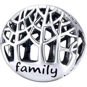 Tree of life family bedel | boom des levens bead | Zilverana | geschikt voor alle bekende merken | 925 zilver | moederdag