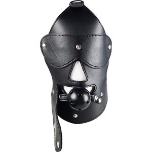 BNDGx® - Extreme BDSM Masker - Nep Leer - Met Gag - SM
