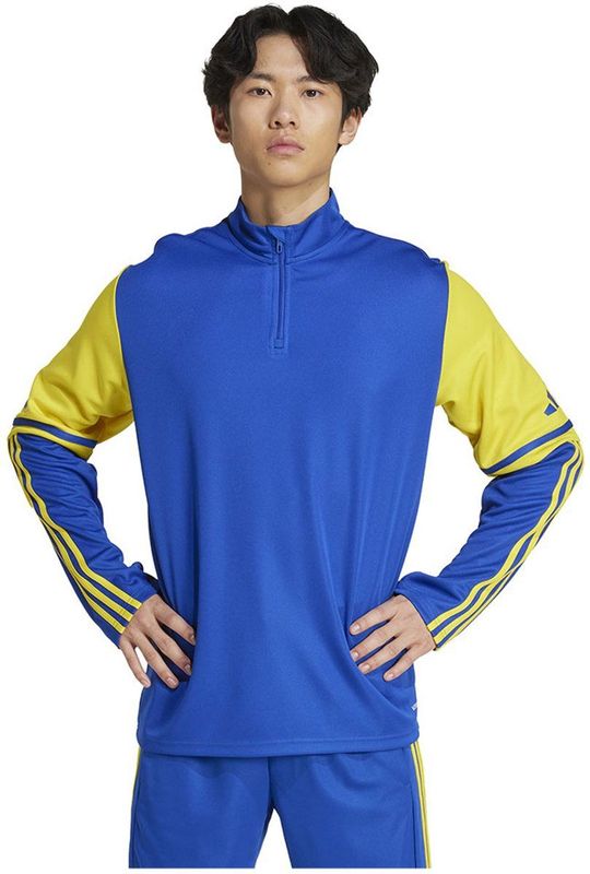 Adidas - Squadra 25 - Training Sweatshirt - Blauw - Halve Rits