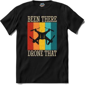 Been there drone that | Drone met camera | Mini drones - T-Shirt - Unisex - Zwart - Maat XXL