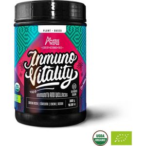 Amazon Andes Immuno Vitality Poeder – Biologische Superfoods voor Immuunsysteem, Griep & Verkoudheid – Cacao, Kurkuma, Sacha Inchi & Ganoderma – Versterk je Immuun en Verbeter Concentratie – 100% Natuurlijk