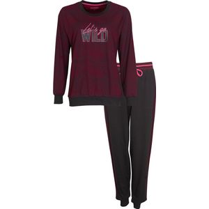 Irresistible - Dames Pyjama - Bordeaux Rood - Maat XXL