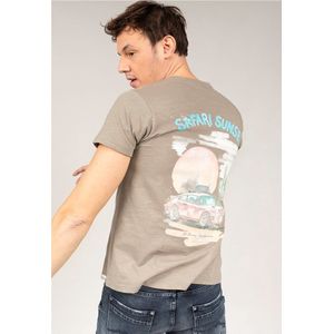 DEELUXE T-shirt met safariprintSAFARI Light Khaki