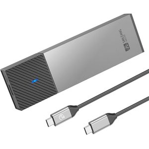 M.2 NVMe behuizing - 10 Gbit/s USB 3.2 SSD-adapter voor 2230 2242 2260 2280 M-Key & M+B Key (zonder gereedschap, Type C naar C)