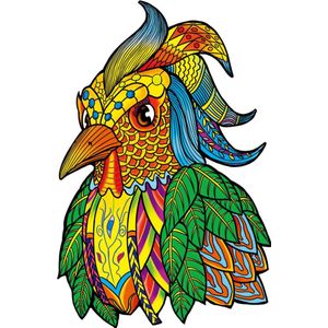 VinkToys® Legpuzzel -Paradijsvogel A3 - Houten jigsaw puzzel Vogel - Houten Dieren Puzzel - 200 stukjes