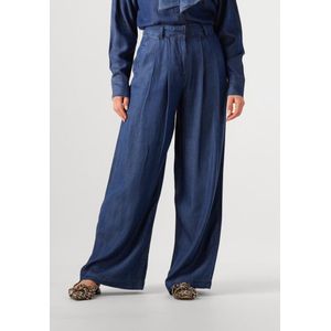 Chambray - Wide Leg Broek - Hoge Taille - Wijde Pijpen