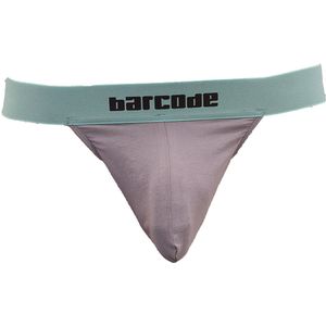 Barcode Berlin Basic Suspender Eros Grey-Mint - MAAT S - Heren Ondergoed - String voor Man - Mannen Thong