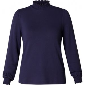 YESTA Veroniek Jersey Shirt - Peacoat Blue - maat 0(46)