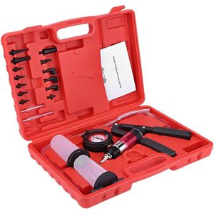 Vacuum Pump Pressure Tester - Brake Bleeder Set - Aluminium Cylinder - Draagbaar - Handgereedschap Set