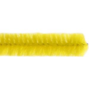 Chenilledraad, L: 30 cm, dikte 9 mm, geel, 25 stuk/ 1 doos