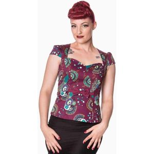 Dancing Days Top -S- FRANKIE Bordeaux rood