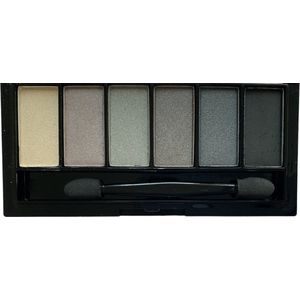 Easy Paris - Oogschaduw Palette Smokey - 6 tinten grijs, wit en zwart - Nummer 1