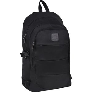 Paso school & business rugzak - 26 liter - 50x32x16 cm - 15 inch laptopvak - zwart - laptoptas