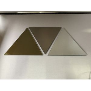 Zaagfabriek- spiegels - driehoek- brons, goud en zilver