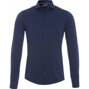 Pure - Functional Overhemd Donkerblauw - Heren - Maat 37 - Slim-fit