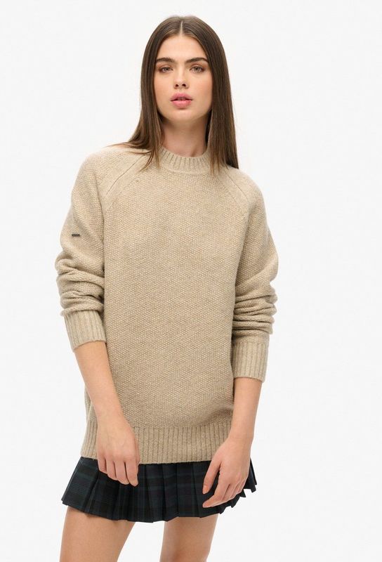 Superdry - Dikke Oversized Pullover - Dames - Raglanmouwen