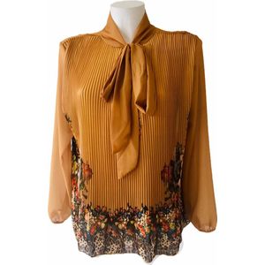 Addy van den Krommenacker Out of Africa plisse  blouse - S/M