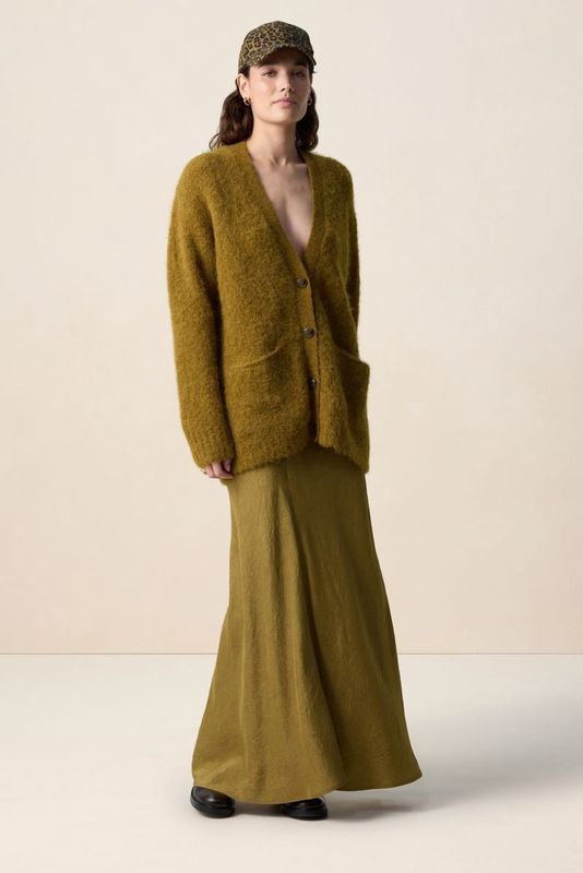 Sissy-Boy - Donkergroene Maxi Rok